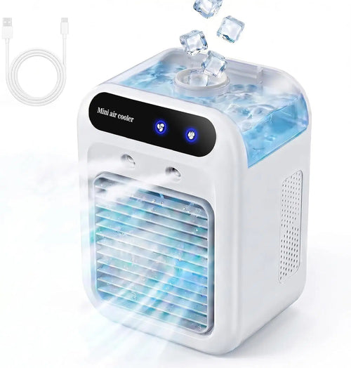 Silent Mobile Air Conditioner, 500ml Portable Air Cooler, Mini Air Conditioner, Portable Air Conditioner Suitable for Home, Office and Camping