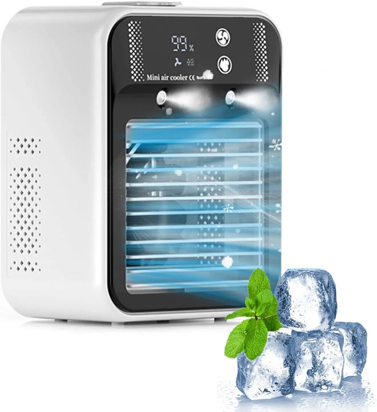 Silent Mobile Air Conditioner, 500ml Portable Air Cooler, Mini Air Conditioner, Portable Air Conditioner Suitable for Home, Office and Camping