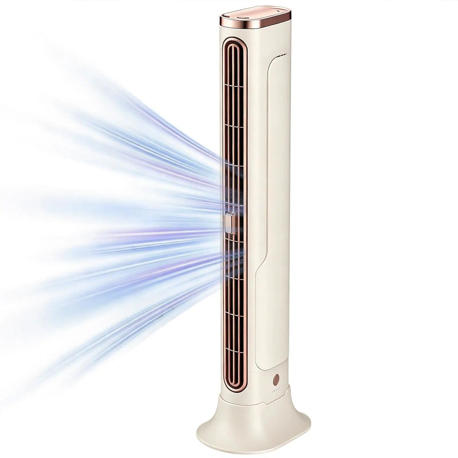 Small Portable Air Conditioner – Compact Portable Rechargeable USB Bladeless Tower Fan for Office, Home, Car, Camping, Interior, Travel, Motorhome, Garage