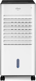 Ufesa CL604 Mobile Air Conditioner, 3-in-1 Cooling Function, Ionized and Fan, 65W, 3 Speed, 3 Modes, Touch Screen, 5L Tank, 12H Timer, Washable Filter, Remote Control