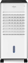 Ufesa CL604 Mobile Air Conditioner, 3-in-1 Cooling Function, Ionized and Fan, 65W, 3 Speed, 3 Modes, Touch Screen, 5L Tank, 12H Timer, Washable Filter, Remote Control