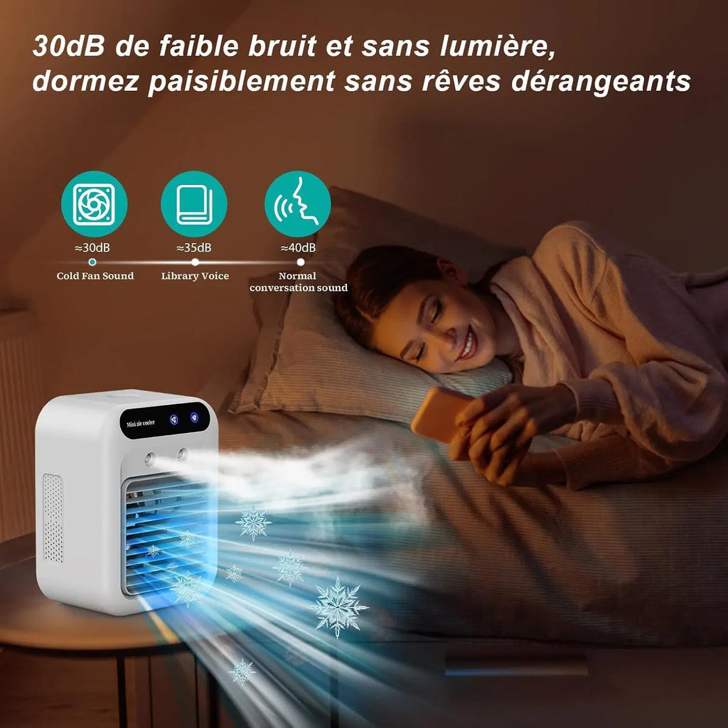Silent Mobile Air Conditioner, 500ml Portable Air Cooler, Mini Air Conditioner, Portable Air Conditioner Suitable for Home, Office and Camping