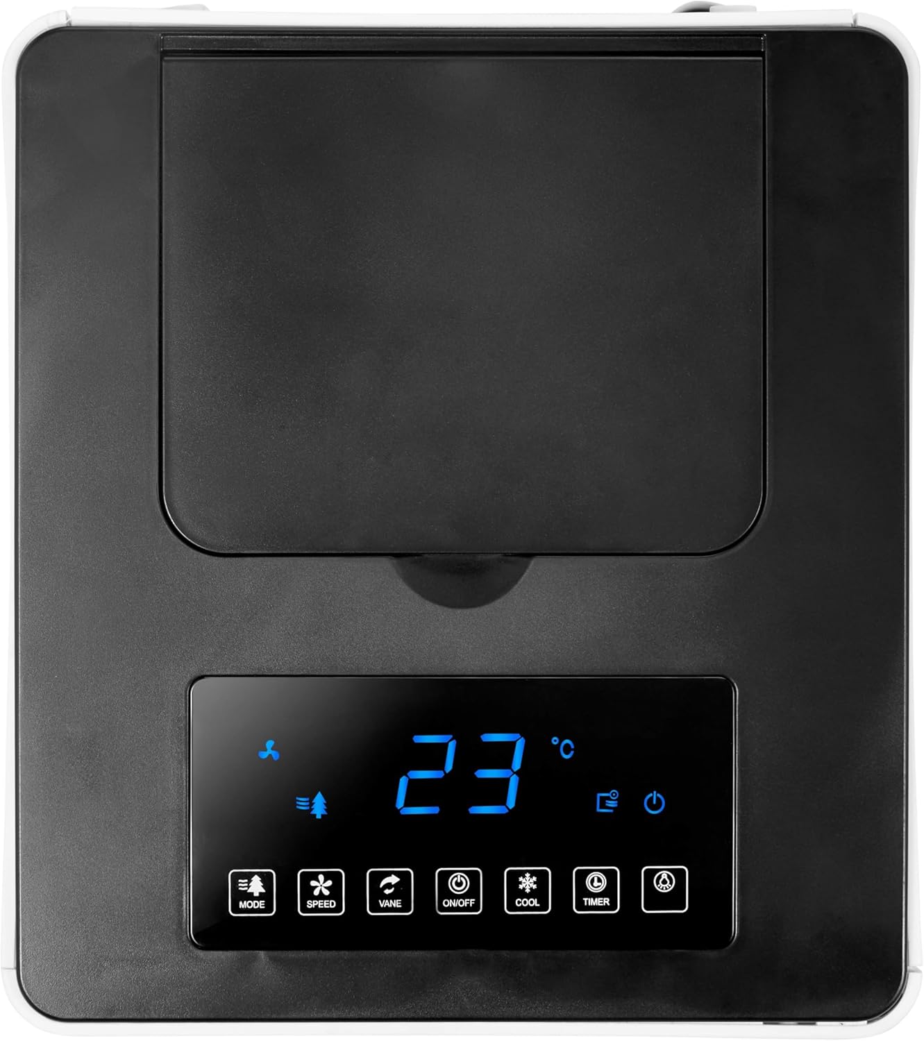 Ufesa CL604 Mobile Air Conditioner, 3-in-1 Cooling Function, Ionized and Fan, 65W, 3 Speed, 3 Modes, Touch Screen, 5L Tank, 12H Timer, Washable Filter, Remote Control