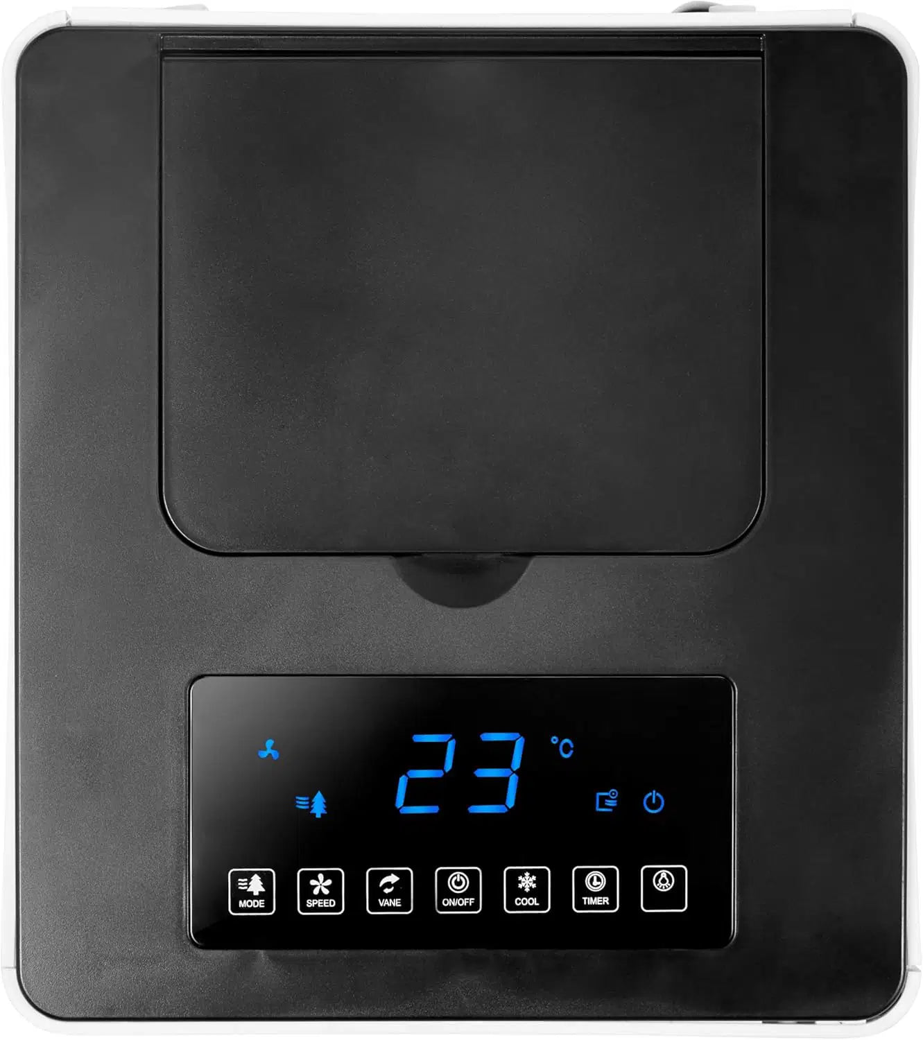 Ufesa CL604 Mobile Air Conditioner, 3-in-1 Cooling Function, Ionized and Fan, 65W, 3 Speed, 3 Modes, Touch Screen, 5L Tank, 12H Timer, Washable Filter, Remote Control