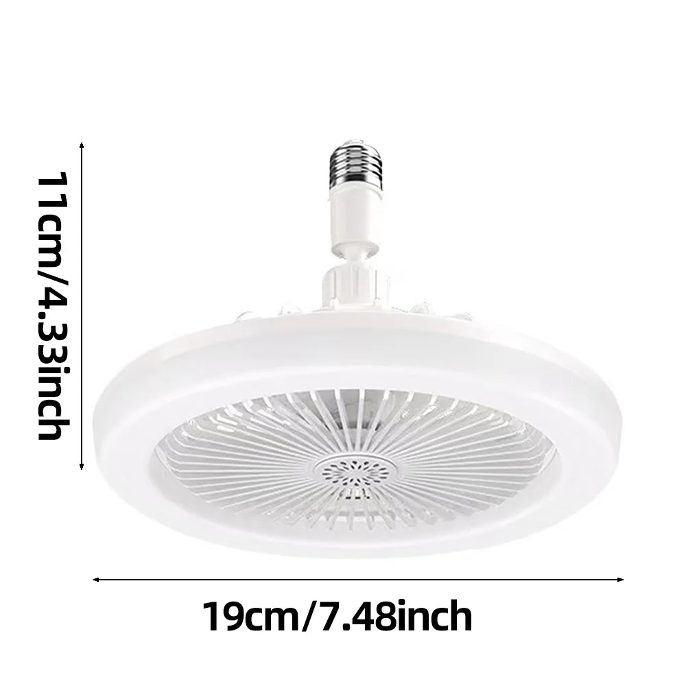 Ventilateur de Plafond 3-en-1 Rotatif avec Télécommande et Lumière