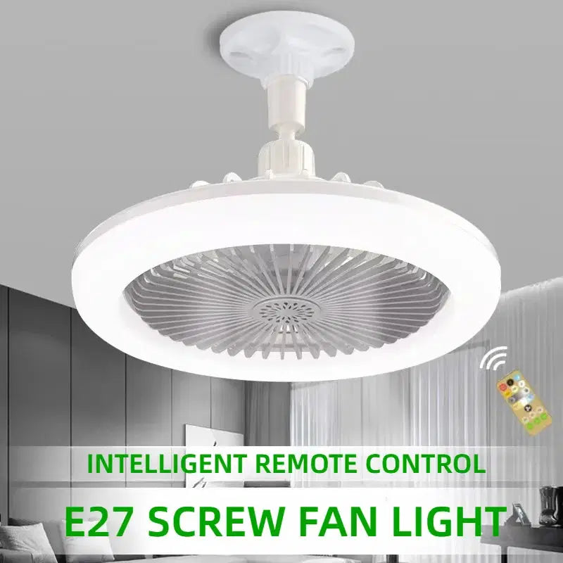Ventilateur de Plafond 3-en-1 Rotatif avec Télécommande et Lumière