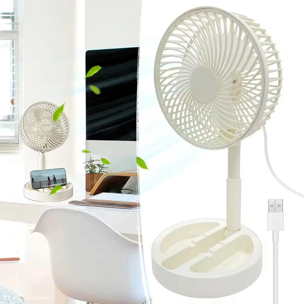 Ventilateur de Bureau USB Premium – Silencieux & Portable
