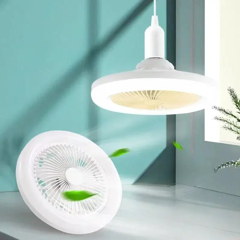 Ventilateur de Plafond 3-en-1 Rotatif avec Télécommande et Lumière