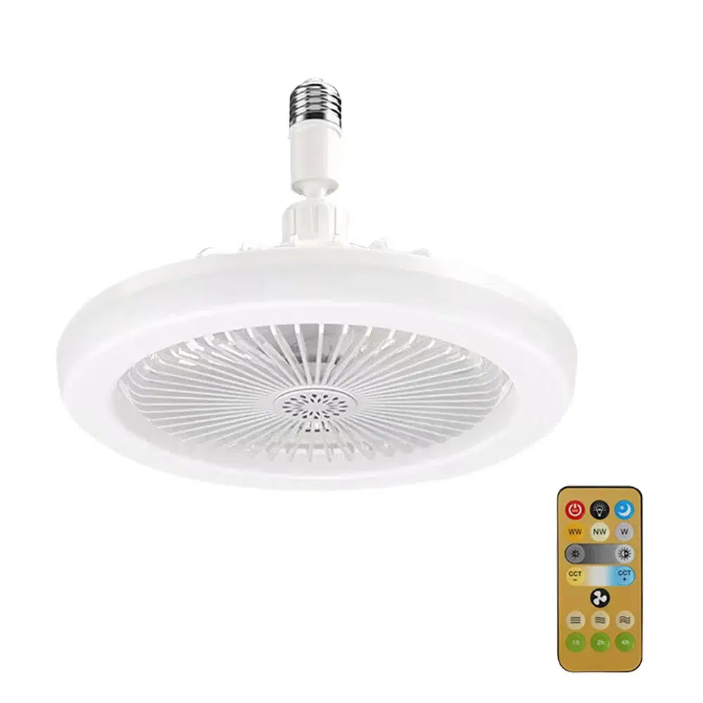 Ventilateur de Plafond 3-en-1 Rotatif avec Télécommande et Lumière